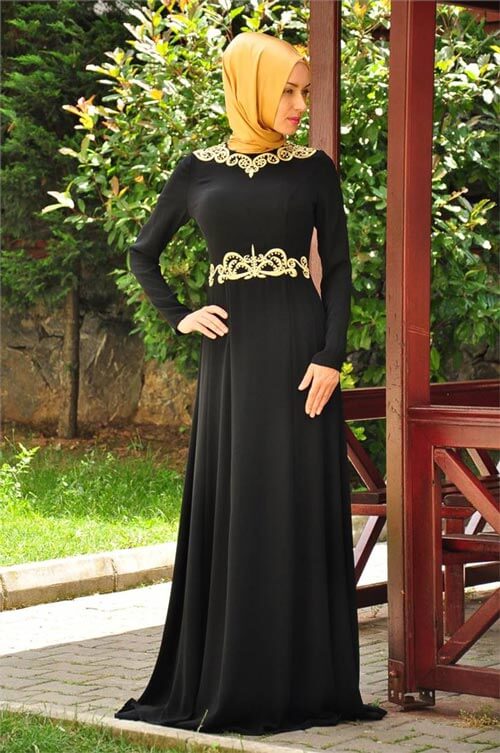 hijab Evening wear Dresses the latest Islamic women Hijab fashion for Muslim woman