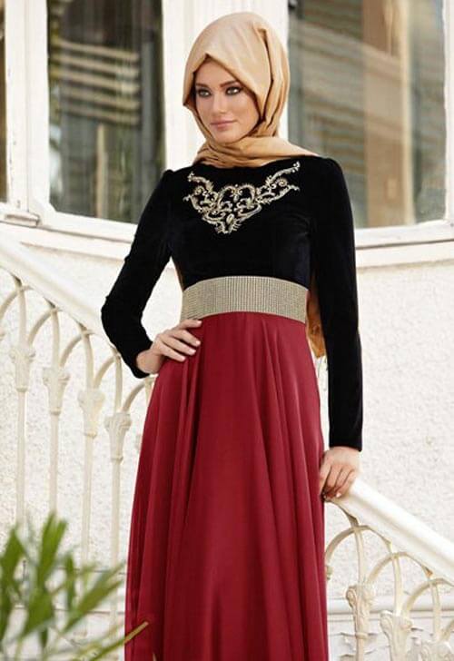 hijab Evening wear Dresses the latest Islamic women Hijab fashion for ...