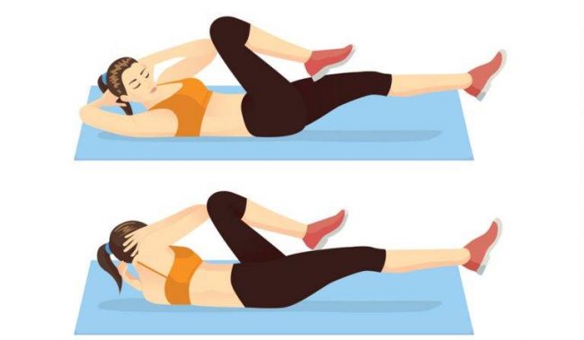Crunches exercise